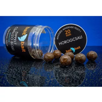   BaitBait Dippelt csalizó bojli, 20 mm, Mentor (tintahal-polip), barna, 220 g