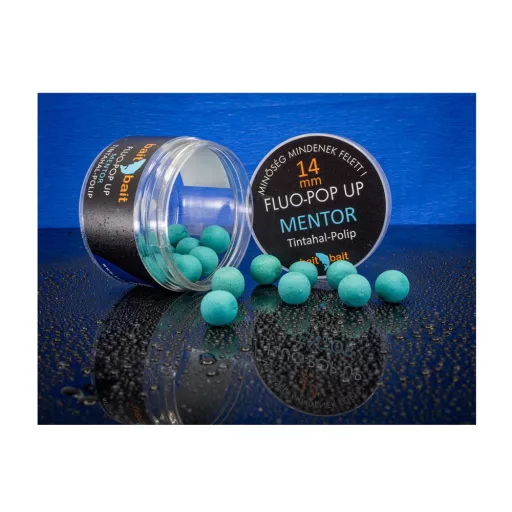 BaitBait Fluo-Pop up Mentor, 16 mm, tintahal-polip, kék, 50 g