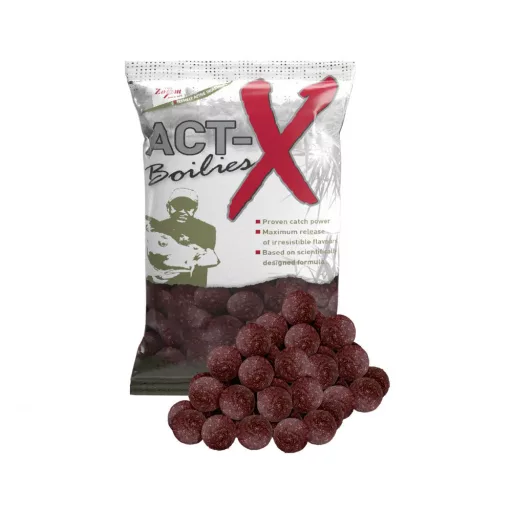 Carp Zoom Act-X bojli, 20 mm, csípős fűszeres, fokhagyma, 800 g