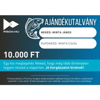   Fisch.hu Ajándékutalvány webes vásárláshoz - 10.000 FT értékben