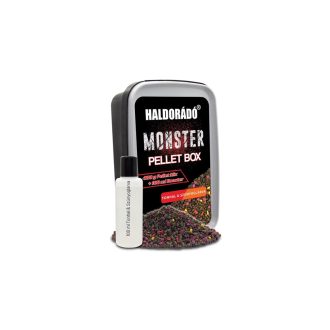   Haldorádó Monster pellet box,400g,tonhal és szúnyoglárva