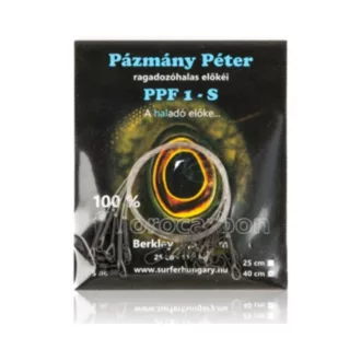   Pázmány Péter Ragadozóhalas előke standard gyorskapoccsal Fluorocarbon, 40 cm, 11,4 kg, 5 db