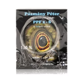   Pázmány Péter Ragadozóhalas előke standard gyorskapoccsal Fluorocarbon, 25 cm, 22,67 kg, 5 db