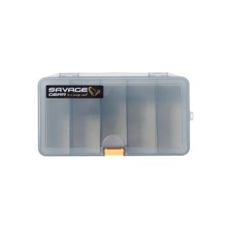   Savage Gear LUREBOX 4A SMOKE műcsalis horgászdoboz, 21,4x8x4,5 cm